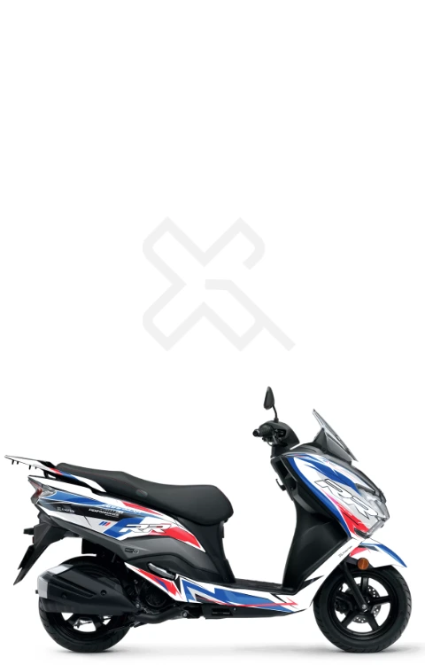 RR Edition Full Body Sticker Compatible with Burgman 125 | Made in Premium Gloss Vinyl with FPF (Fade Protection Film), Waterproof, Precut Sticker, Pack of 1 Compatible with Both Side